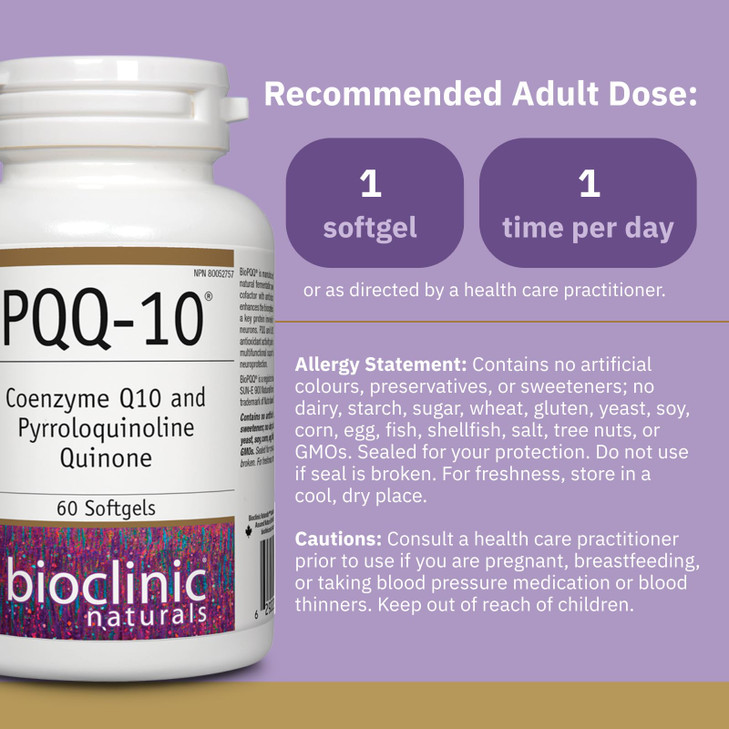 Bioclinic Naturals - CerebroVital PQQ-10 60 softgels