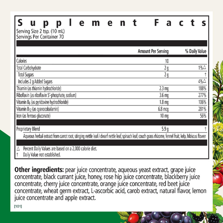 Floradix Iron & Herbs - Liquid Herbal Supplement for Energy Support