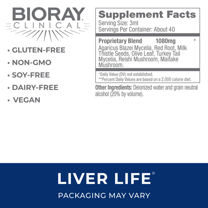 BIORAY Clinical Liver Life - 4 fl oz - Strengthens Liver Structure & Function