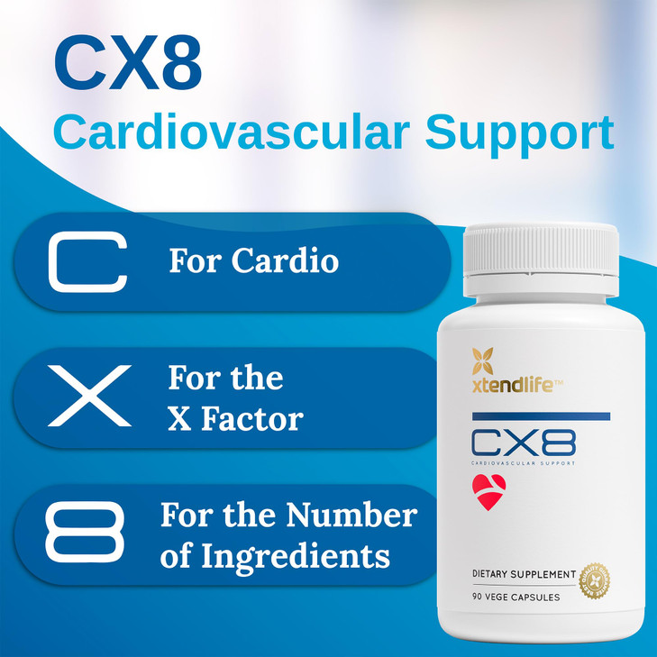 Xtendlife CX8 Heart Health Supplement for Cardiovascular Support, Circulation