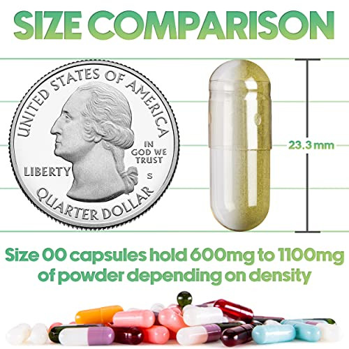 XPRS Nutra Size 00 Empty Capsules - 5000 Count Empty Gelatin Capsules