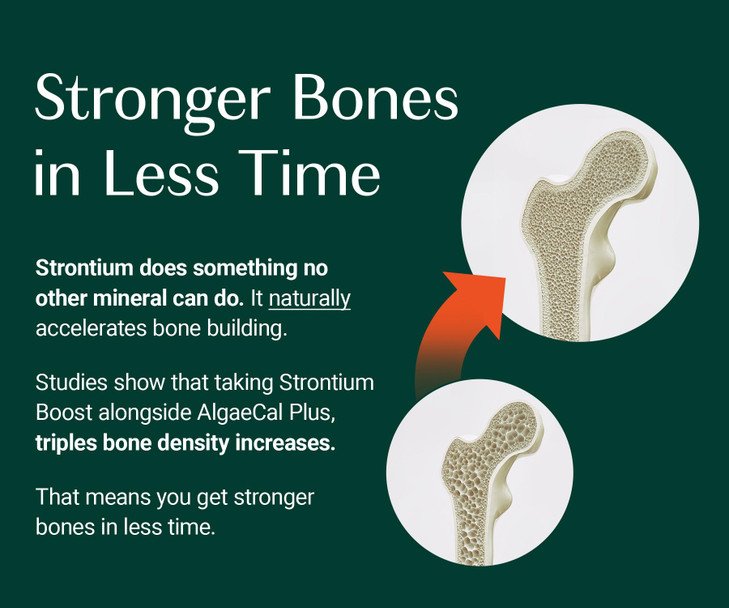 AlgaeCal - Strontium Boost, Natural Strontium Supplement for