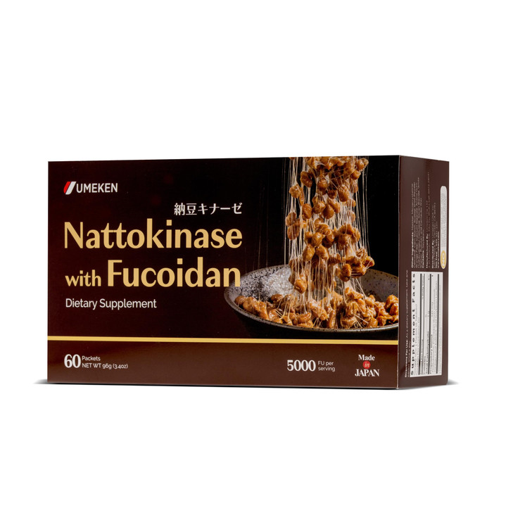 Umeken Nattokinase Plus Fucoidan, Nattokinase Supplement, 5000FU Natto, Odor