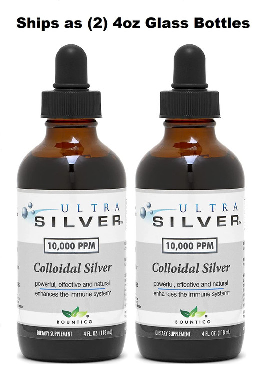 Ultra Silver Colloidal Silver - 10,000 PPM, 8 Oz (236mL)