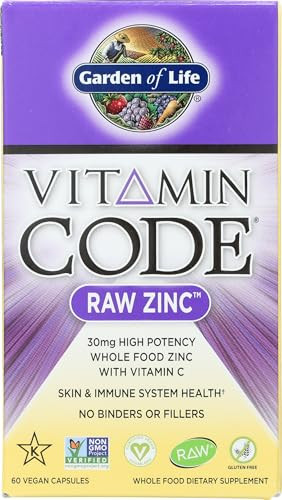 Garden of Life Vitamin Code Zinc Vegan Capsules, 60 CT