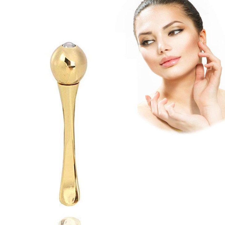 Eye Cream Massage Sticks, Zinc Alloy Eye Cream Applicator Eye Anti Wrinkle Eye Fatigue Relief Massage Stick for Facial-Treatments-and-Masks Cream Sco