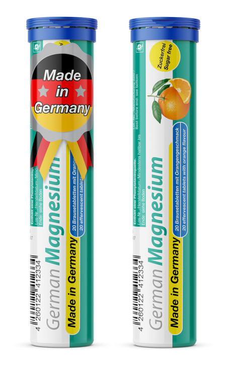 German Magnesium Oxide Supplement - Effervescent Tablets