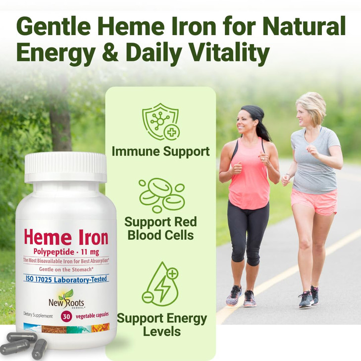 NEW ROOTS HERBAL Heme Iron Supplement