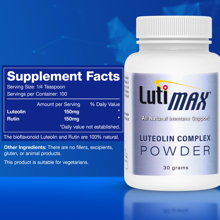Lutimax Luteolin Complex Powder Brain Supplement with Rutin