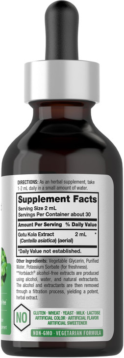 Horbäach Gotu Kola Extract - 2 fl oz - Alcohol Free