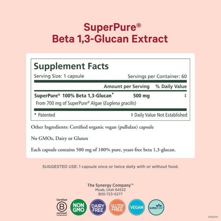 PURE SYNERGY SuperPure Beta 1,3-Glucan Extract