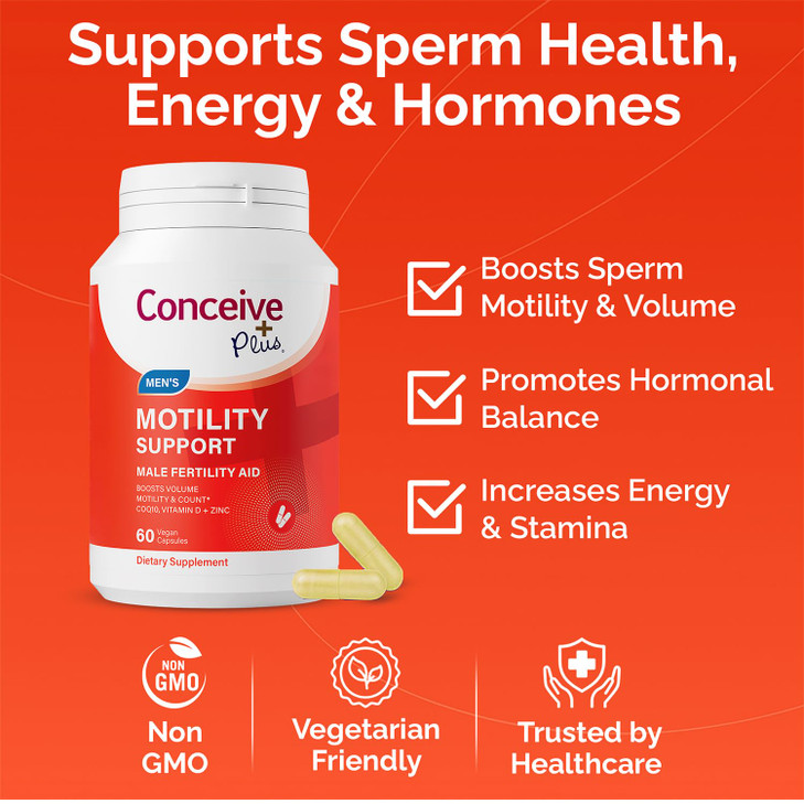 CONCEIVE PLUS Motility Support for Men - Boost Sperm Volume & Count