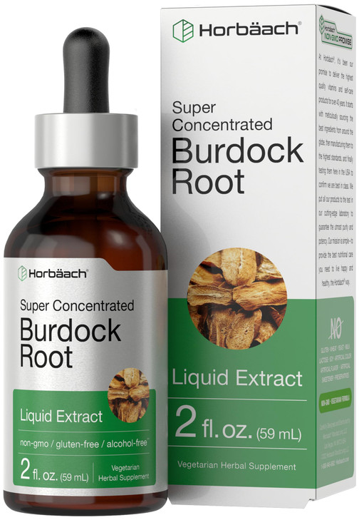 Horbäach Burdock Root Tincture - 2 fl oz - Super Concentrated Herb Extract