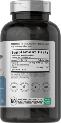 Horbäach Calcium Citrate with Vitamin D3 - 1260 mg
