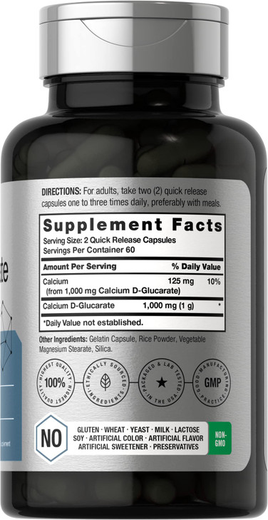 Horbäach Calcium D-Glucarate 1000mg - 120 Capsules