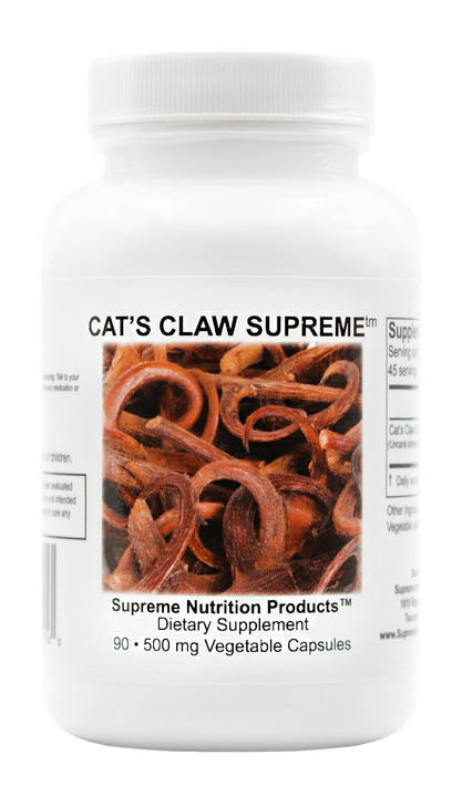 Supreme Nutrition Cats Claw Supreme, 90 Pure Cats Claw Bark Vegetarian