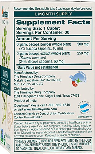 Himalaya Organic Bacopa