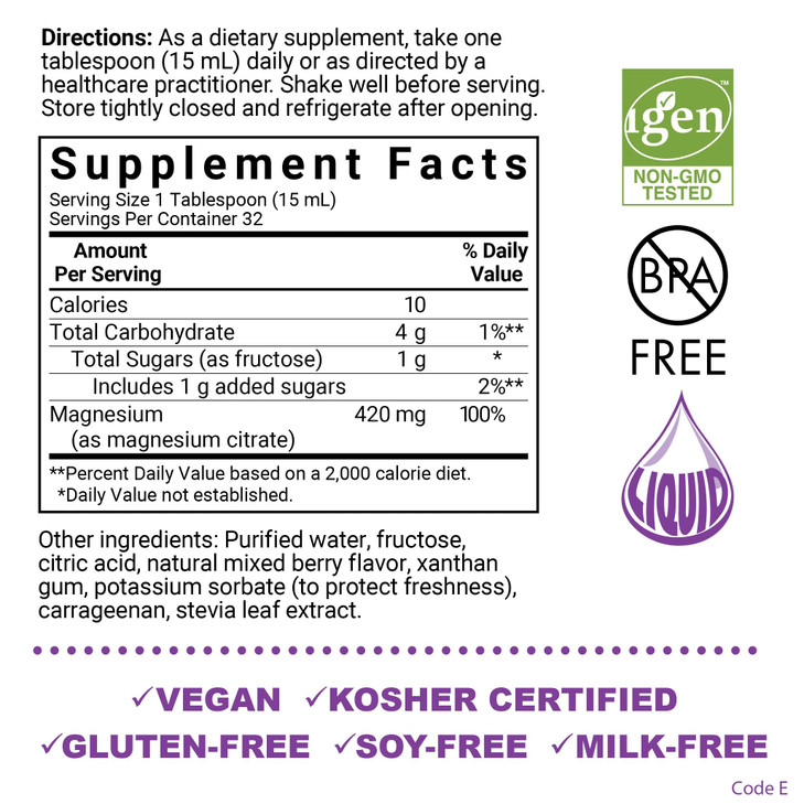 Bluebonnet Nutrition Magnesium Citrate 420 mg
