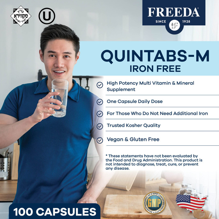 FREEDA One Daily Multivitamin Without Iron