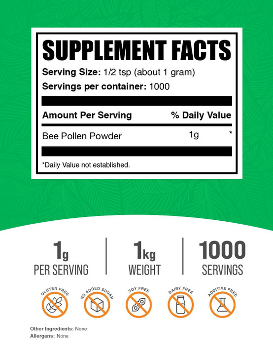 BulkSupplements.com Bee Pollen Powder