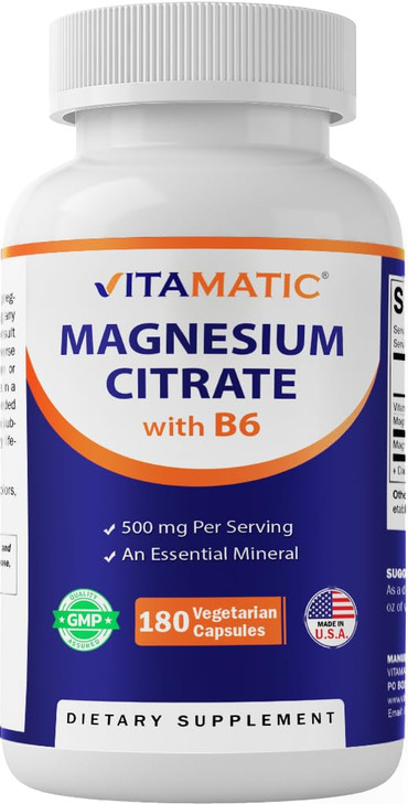 Vitamatic Magnesium Citrate 500mg per Serving