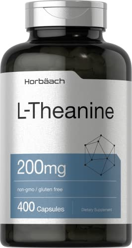 Horbäach L Theanine - 200mg - 400 Capsules - Value Size
