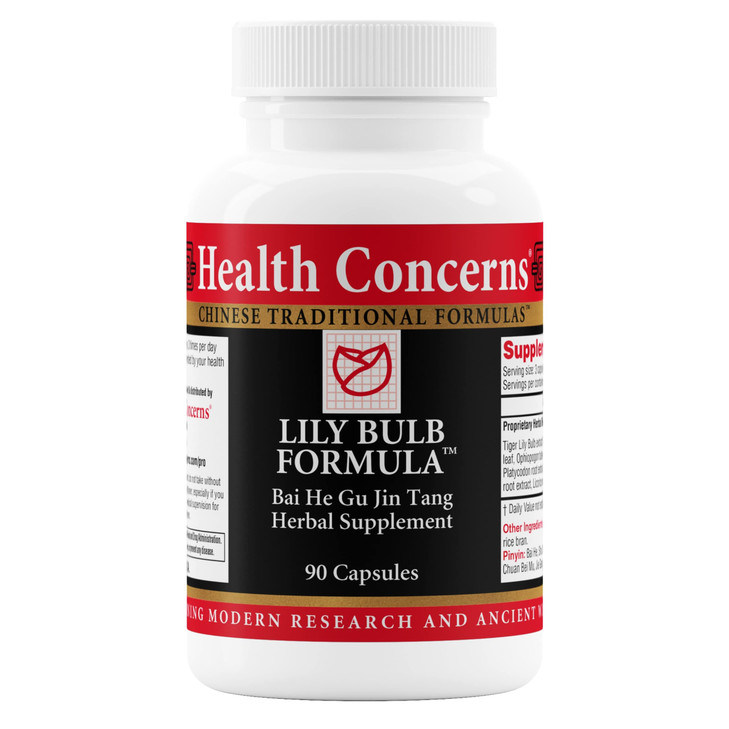 Health Concerns Lily Bulb Formula - Dry Cough, Throat, Nose & Lung Support