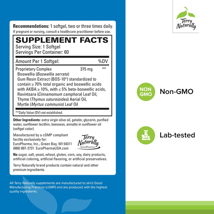 Terry Naturally BosMed Respiratory Support - Respiratory Support Supplement