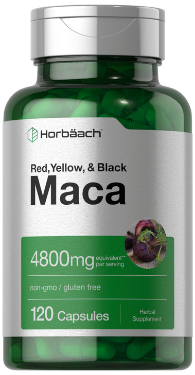 Horbäach Maca Root Capsules for Men and Women