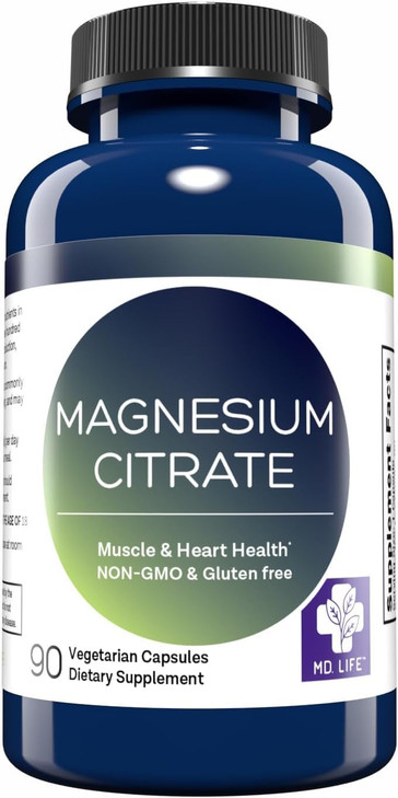 MD. Life Magnesium Citrate 250 mg - 90 Capsules