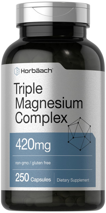 Horbäach Triple Magnesium Complex - 420 mg - 250 Capsules