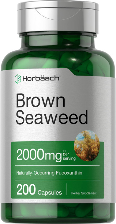 Horbäach Brown Seaweed Extract Capsules - 200 Pills