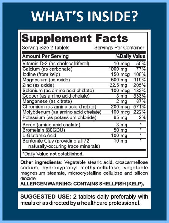 Mega Minerals Supplement by Youfit Nutrition - All 72 Trace Minerals