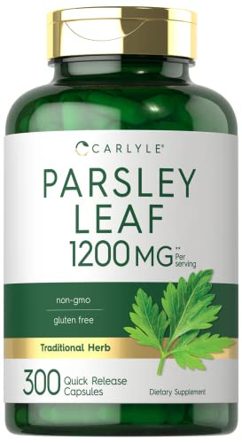 Carlyle Parsley Leaf Capsules | 300 Count | Non-GMO, Gluten Free Supplement