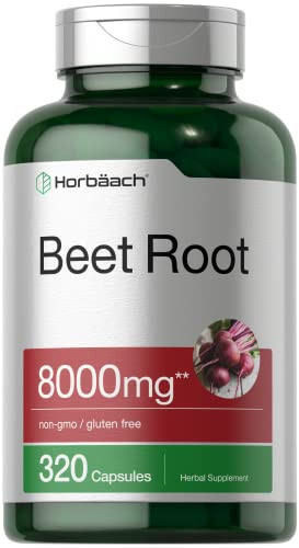 Horbäach Beet Root Powder Capsules - 320 Pills