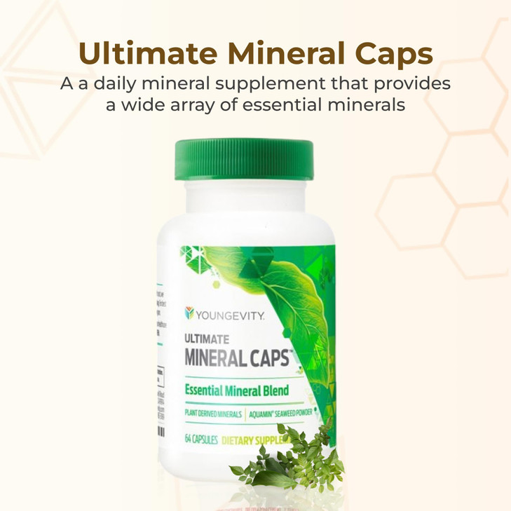 Youngevity Ultimate Mineral Caps - 70+ Essential Full Spectrum Trace Minerals