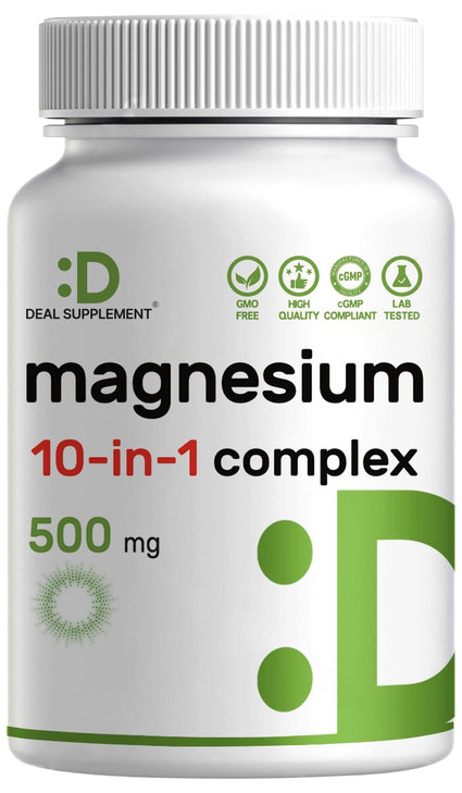 Magnesium Complex 500mg, 240 Veggie Capsules