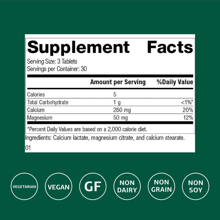 Standard Process Calcium Lactate - Bone Density & Immune Health Support