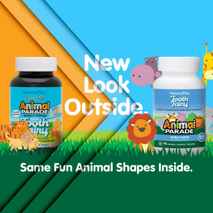 NaturesPlus Animal Parade Tooth Fairy Children's Chewables