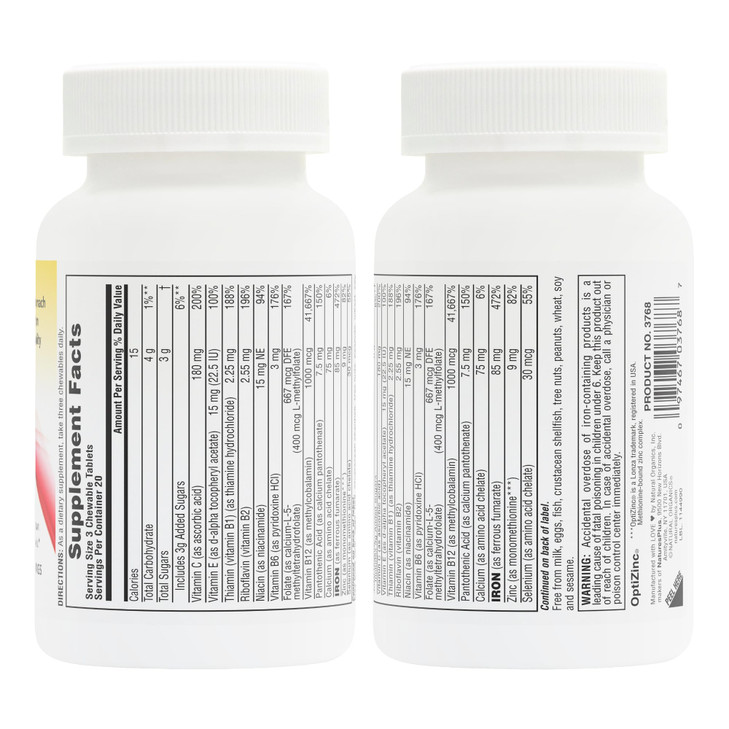 NaturesPlus Hema-Plex Iron - 60 Mixed Berry Chewables