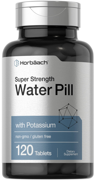 Horbäach Water Pills - Super Strength - 120 Tablets
