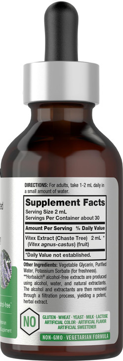 Horbäach Vitex Berry Chasteberry Extract Tincture - 2 fl oz