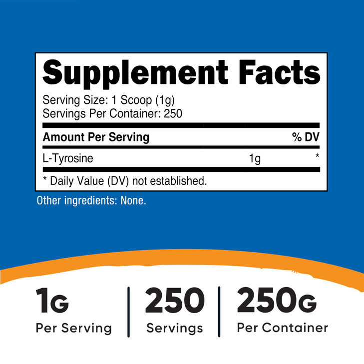 Nutricost L-Tyrosine Powder 250 Grams