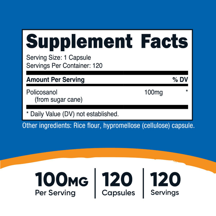 Nutricost Policosanol 100mg, 120 Capsules