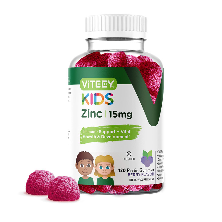 Viteey Zinc for Kids Gummies 15mg - Immune Support for Kids & Teens