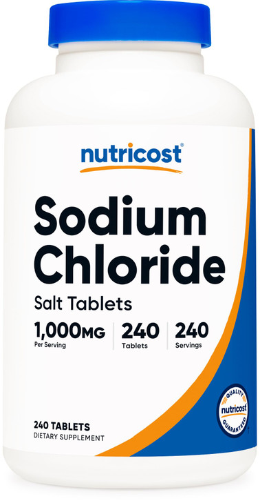 Nutricost Sodium Chloride 1000mg, 240 Tablets