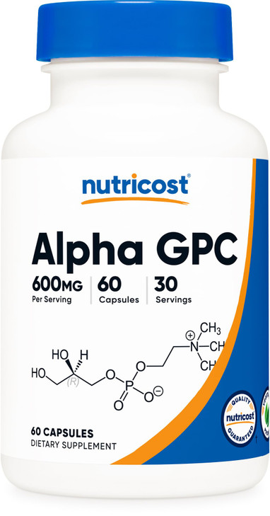 Nutricost Alpha GPC 600mg, 60 Vegetarian Capsules