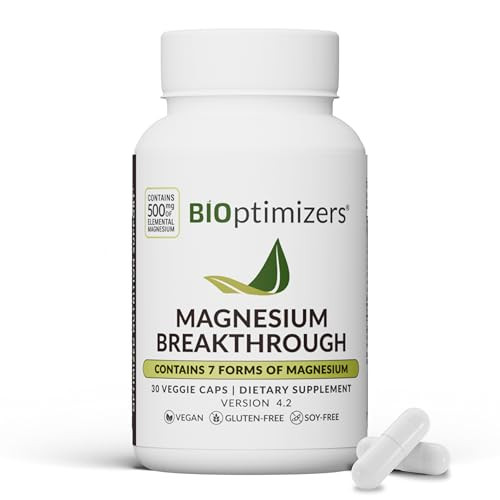 BIOptimizers Magnesium Breakthrough Supplement with 500mg