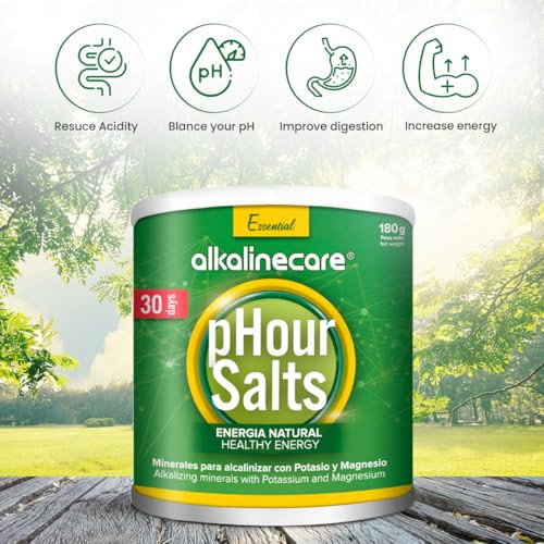 PHOUR Salts - Alkaline Mineral Salts with Magnesium and Potassium: 180g