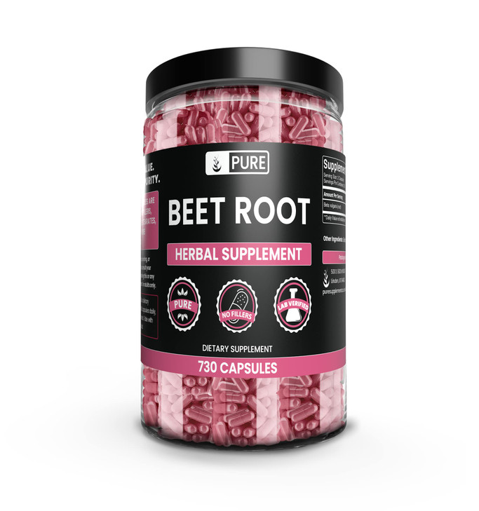 PURE ORIGINAL INGREDIENTS Beet Root (730 Capsules) No Magnesium Or Rice Fillers